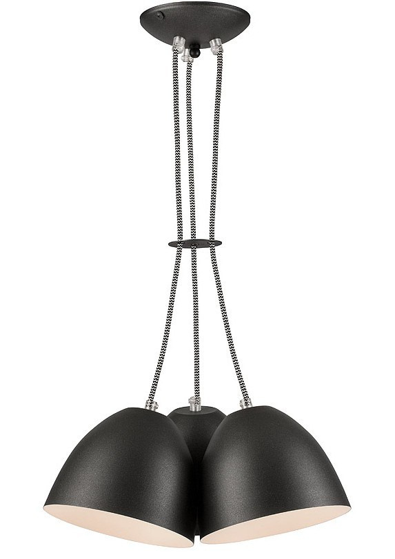 LIVIA lampa wisząca 3-punktowa grafit LIVIA lampa wisząca 3-punktowa grafit