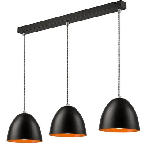 3 LISTWA WISZĄCA LIVIA LOFT CZARNA / ORANGE 3 LISTWA WISZĄCA LIVIA LOFT CZARNA / ORANGE
