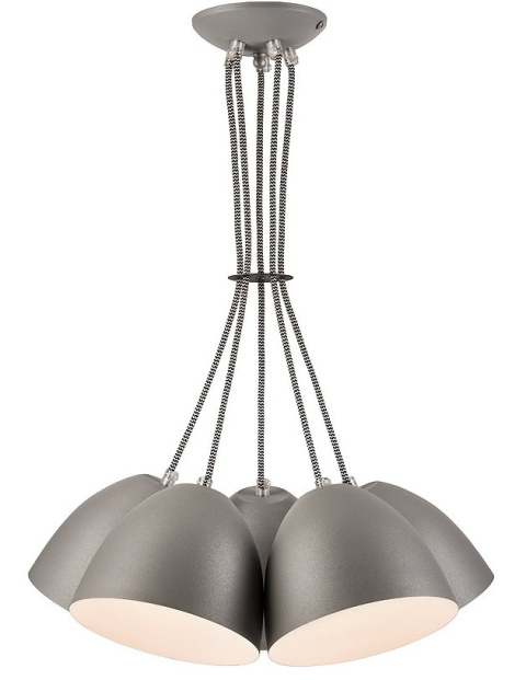 5 LAMPA WISZĄCA LIVIA LOFT SREBRNA BIAŁA 5 LAMPA WISZĄCA LIVIA LOFT SREBRNA BIAŁA
