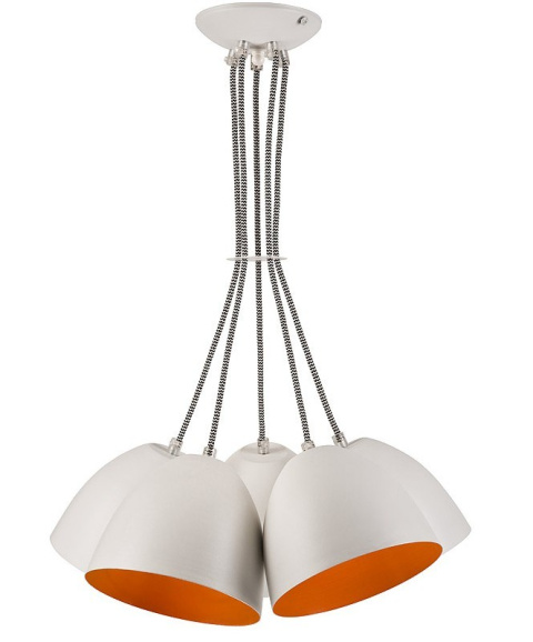 5 LAMPA WISZĄCA LIVIA LOFT BIAŁA / ORANGE 5 LAMPA WISZĄCA LIVIA LOFT BIAŁA / ORANGE