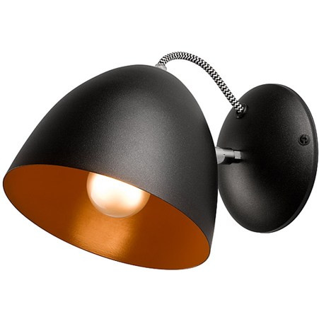 LIVIA kinkiet 1-punktowy czarny - orange LIVIA kinkiet 1-punktowy czarny - orange