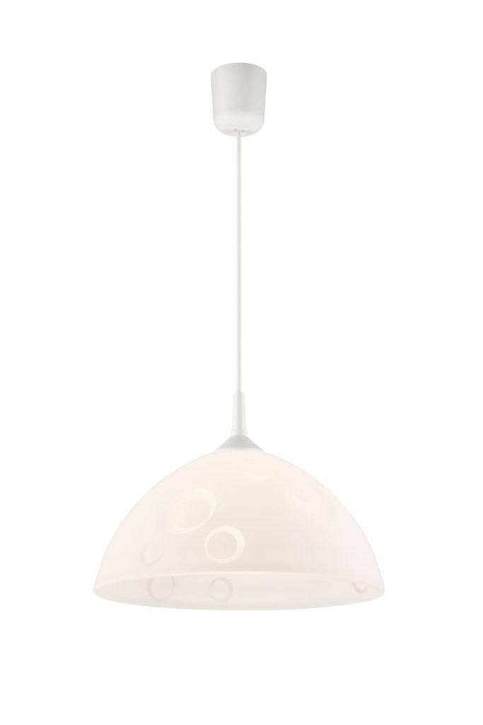 KOŁA lampa wisząca 1-punktowa biała KOŁA lampa wisząca 1-punktowa biała