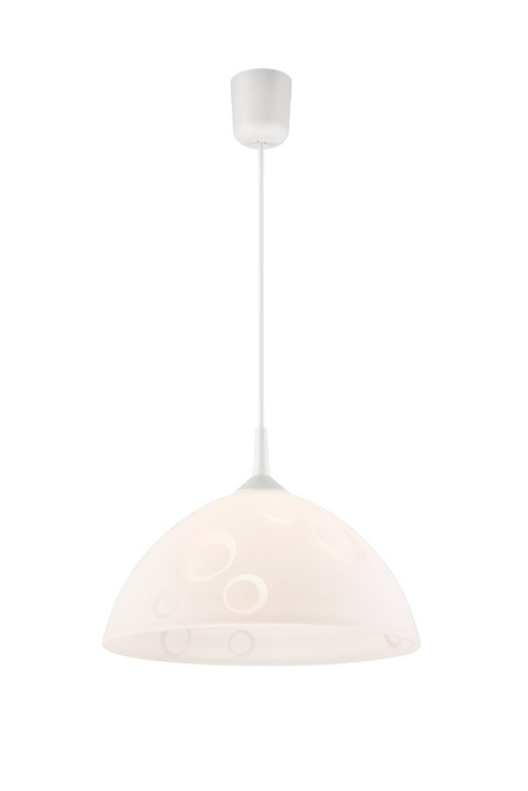 KOŁA lampa wisząca 1-punktowa biała KOŁA lampa wisząca 1-punktowa biała