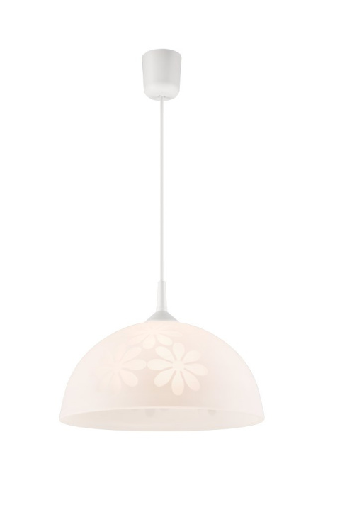 KWIATY lampa wisząca 1-punktowa biała KWIATY lampa wisząca 1-punktowa biała