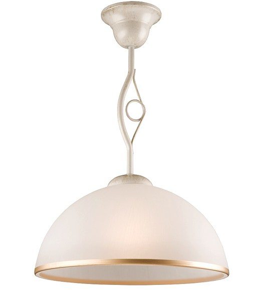 RETRO lampa wisząca 1-punktowa biała - złota RETRO lampa wisząca 1-punktowa biała - złota