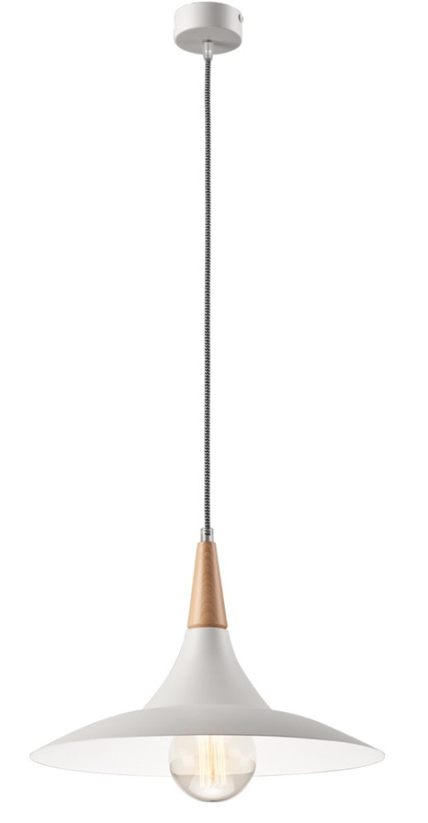 UFO lampa wisząca 1-punktowa biała UFO lampa wisząca 1-punktowa biała