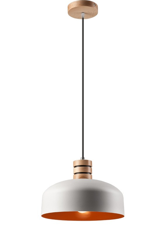 COSMO lampa wisząca 1-punktowa biała / orange COSMO lampa wisząca 1-punktowa biała / orange