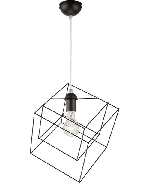 CUBE lampa wisząca druciana czarna