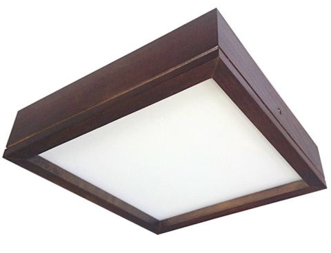 2 x E27 NOWOCZESNY PLAFON DREWNIANY AGATA KWADRAT 33 cm ORZECH 2 x E27 NOWOCZESNY PLAFON DREWNIANY AGATA KWADRAT 33 cm ORZECH