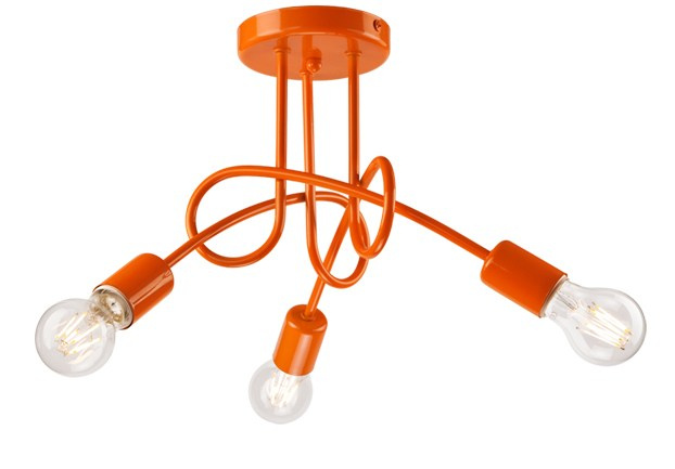 Camilla lampa sufitowa 3-punktowa supełek orange Camilla lampa sufitowa 3-punktowa supełek orange
