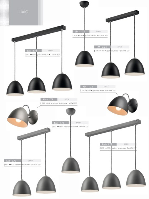 5 LAMPA WISZĄCA LIVIA LOFT SREBRNA BIAŁA 5 LAMPA WISZĄCA LIVIA LOFT SREBRNA BIAŁA