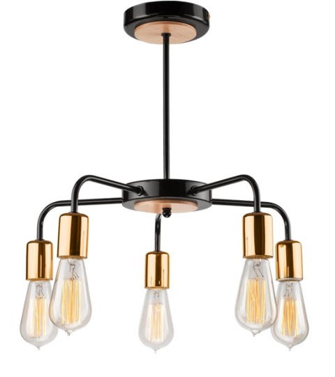5 NOWOCZESNA LAMPA ERICA PAJĄK LOFT INDUSTRIAL VINTAGE CZARNA / MIEDŹ 5 NOWOCZESNA LAMPA ERICA PAJĄK LOFT INDUSTRIAL VINTAGE CZARNA / MIEDŹ