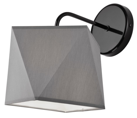 1 KINKIET CARLA ABAŻUR DIAMENT LOFT, VINTAGE, GLAMOUR SZARY 1 KINKIET CARLA ABAŻUR DIAMENT LOFT, VINTAGE, GLAMOUR SZARY
