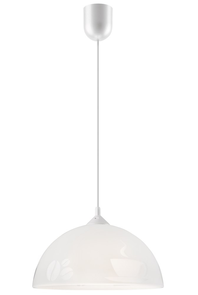 COFFEE lampa wisząca 1-punktowa biała COFFEE lampa wisząca 1-punktowa biała