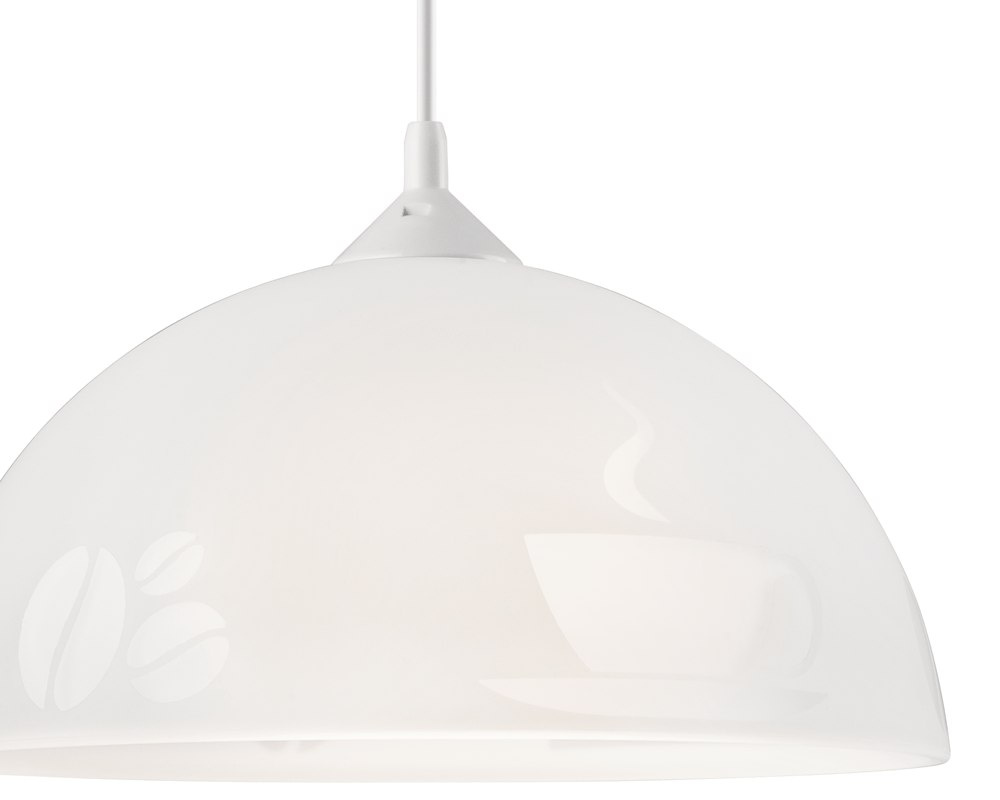 COFFEE lampa wisząca 1-punktowa biała COFFEE lampa wisząca 1-punktowa biała