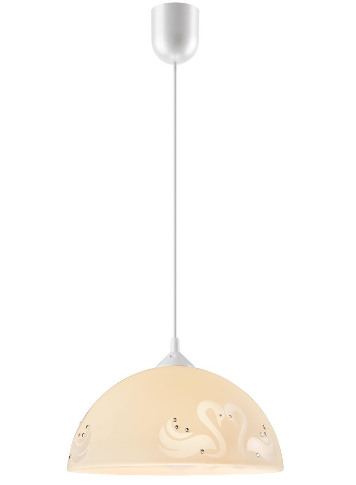 SWAN lampa wisząca 1-punktowa kremowa cyrkonie SWAN lampa wisząca 1-punktowa kremowa cyrkonie