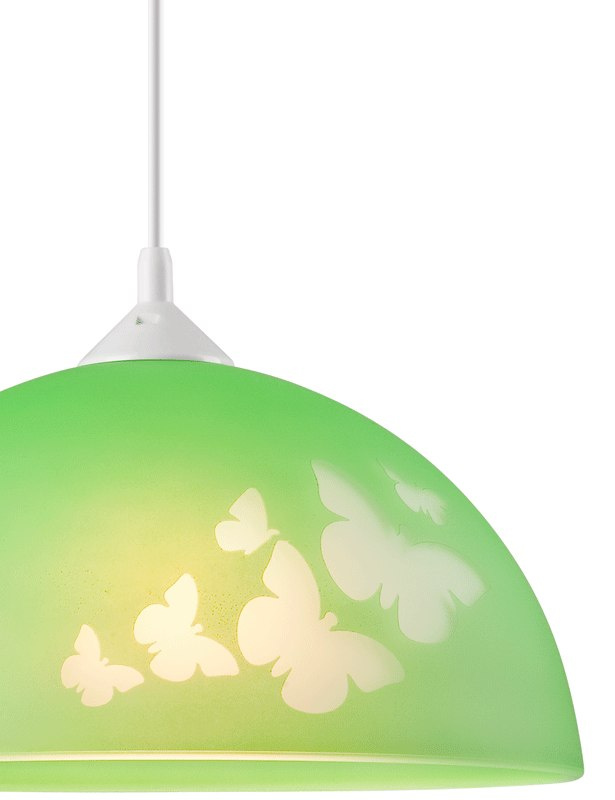 MOTYLE lampa wisząca 1-punktowa zielona MOTYLE lampa wisząca 1-punktowa zielona