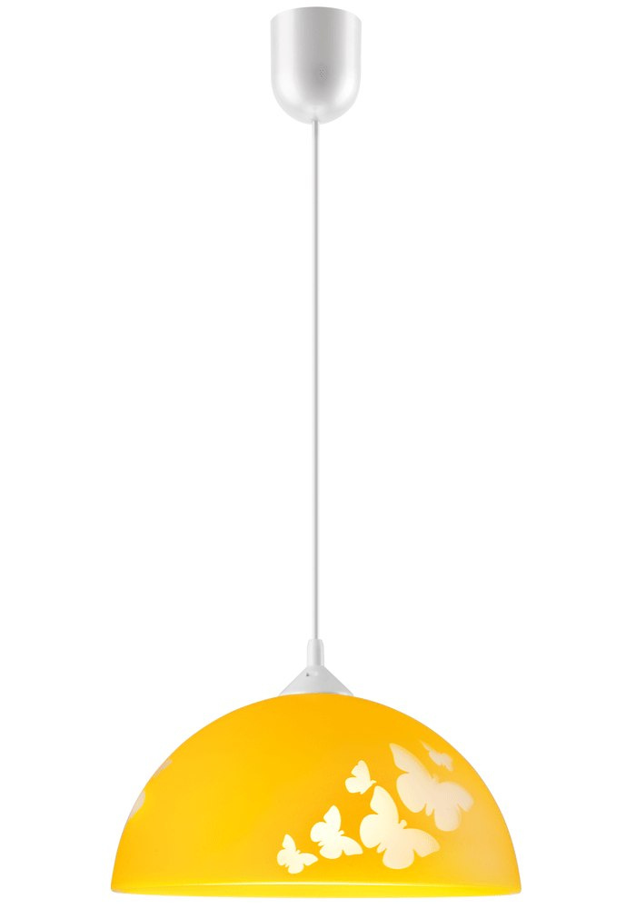 MOTYLE lampa wisząca 1-punktowa żółta MOTYLE lampa wisząca 1-punktowa żółta