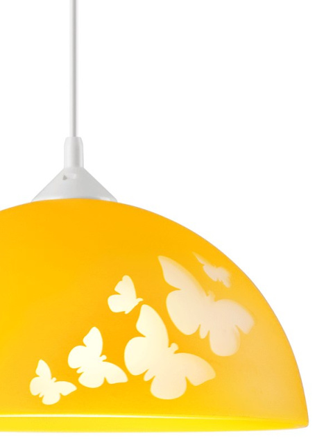 MOTYLE lampa wisząca 1-punktowa żółta MOTYLE lampa wisząca 1-punktowa żółta