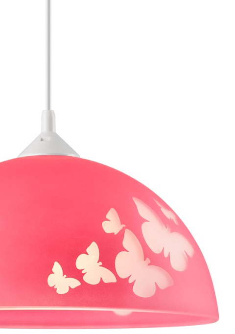 MOTYLE lampa wisząca 1-punktowa różowa MOTYLE lampa wisząca 1-punktowa różowa