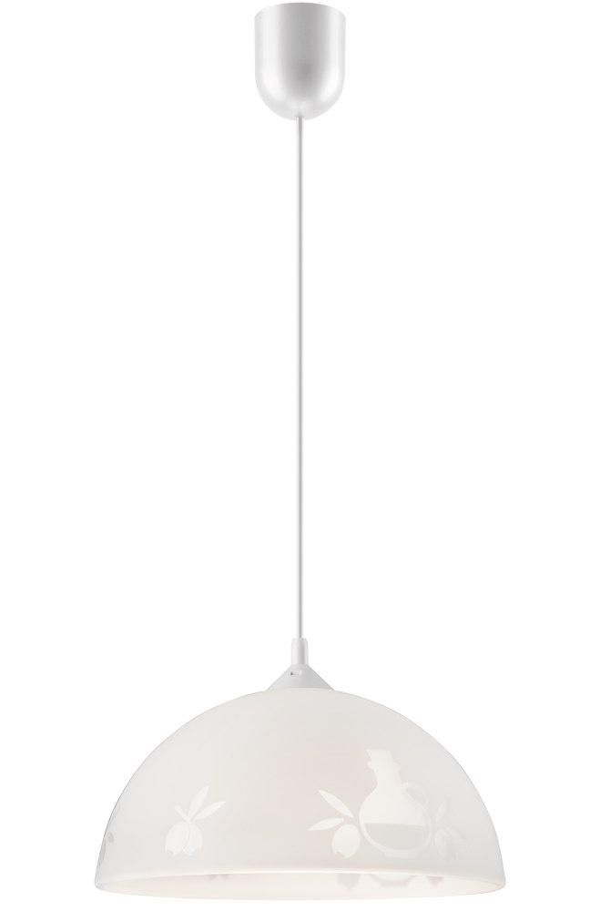 OLIWA lampa wisząca 1-punktowa biała OLIWA lampa wisząca 1-punktowa biała