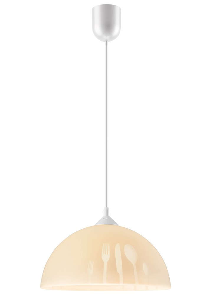 SZTUĆCE lampa wisząca 1-punktowa kremowa SZTUĆCE lampa wisząca 1-punktowa kremowa