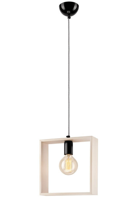 1 LAMPA POJEDYNCZA RAMKA KWADRAT DREWNO SKANDI, LOFT BIAŁA 1 LAMPA POJEDYNCZA RAMKA KWADRAT DREWNO SKANDI, LOFT BIAŁA