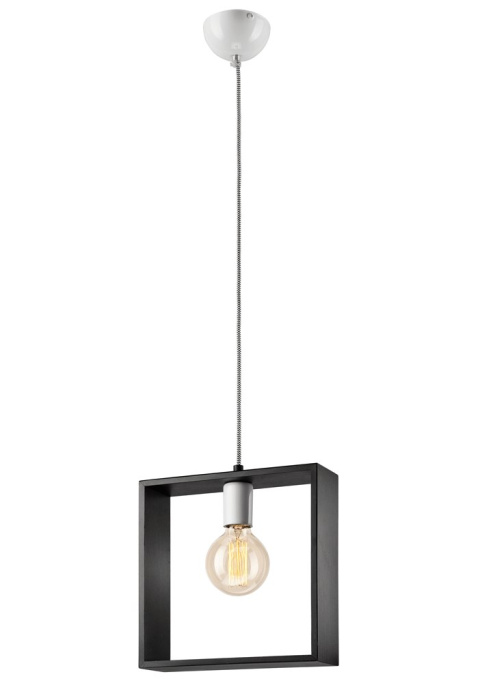 1 LAMPA POJEDYNCZA RAMKA KWADRAT DREWNO SKANDI, LOFT WENGE 1 LAMPA POJEDYNCZA RAMKA KWADRAT DREWNO SKANDI, LOFT WENGE