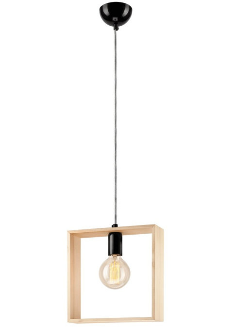 1 LAMPA POJEDYNCZA RAMKA KWADRAT DREWNO SKANDI, LOFT BUK NATURALNY 1 LAMPA POJEDYNCZA RAMKA KWADRAT DREWNO SKANDI, LOFT BUK NATURALNY