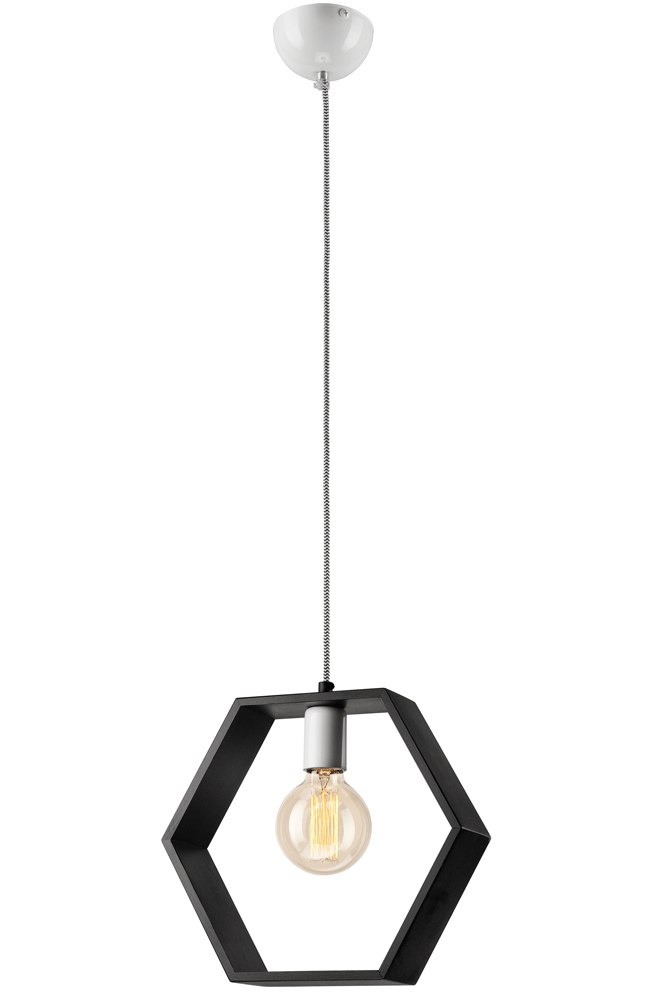 FRAME HEX lampa wisząca - sześciokąt wenge FRAME HEX lampa wisząca - sześciokąt wenge