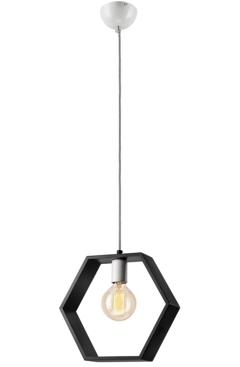 RAMKA lampa wisząca - sześciokąt wenge RAMKA lampa wisząca - sześciokąt wenge