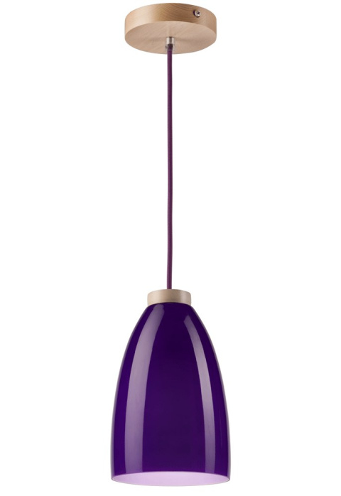 TUBA lampa wisząca 1-punktowa fioletowa TUBA lampa wisząca 1-punktowa fioletowa