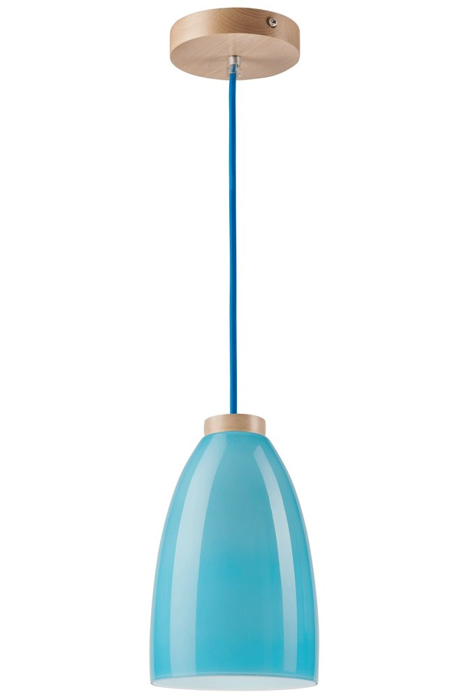 TUBA lampa wisząca 1-punktowa niebieska TUBA lampa wisząca 1-punktowa niebieska