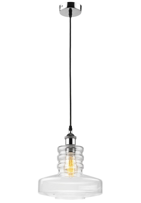 1 LAMPA POJEDYNCZA UFO KLOSZ GLAMOUR, VINTAGE, LOFT CHROM 1 LAMPA POJEDYNCZA UFO KLOSZ GLAMOUR, VINTAGE, LOFT CHROM