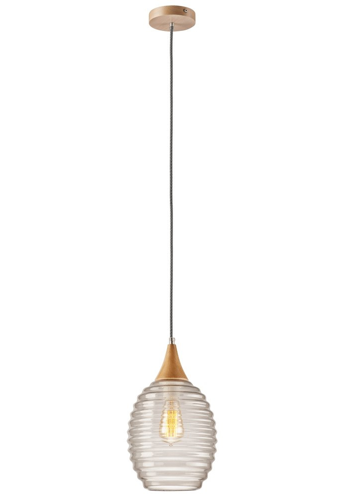 1 LAMPA POJEDYNCZA UL SZKŁO / DREWNO SKANDYNAWSKI STYL DYMNA 1 LAMPA POJEDYNCZA UL SZKŁO / DREWNO SKANDYNAWSKI STYL DYMNA