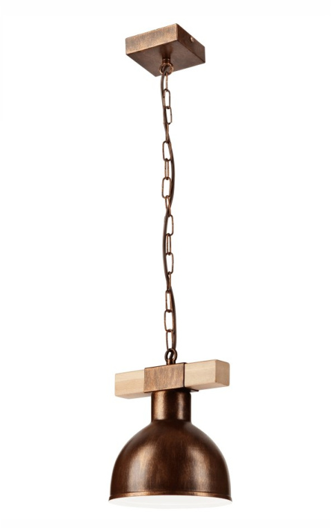 1 LAMPA WISZĄCA AGNES DREWNO/METAL BRĄZ LOFT INDUSTRIAL VINTAGE 1 LAMPA WISZĄCA AGNES DREWNO/METAL BRĄZ LOFT INDUSTRIAL VINTAGE