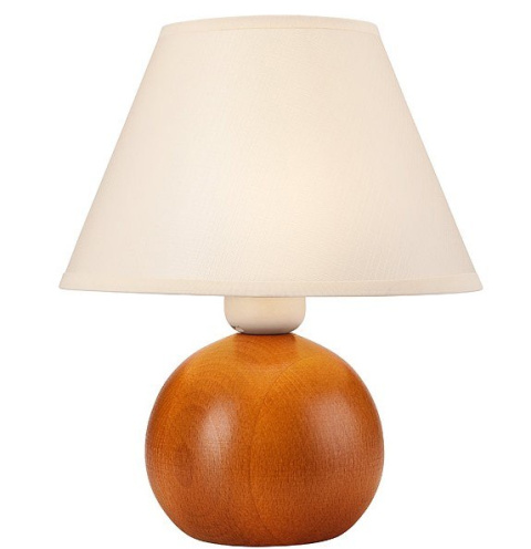 Lampka nocna WOOD BALL kula z abażurem calvados