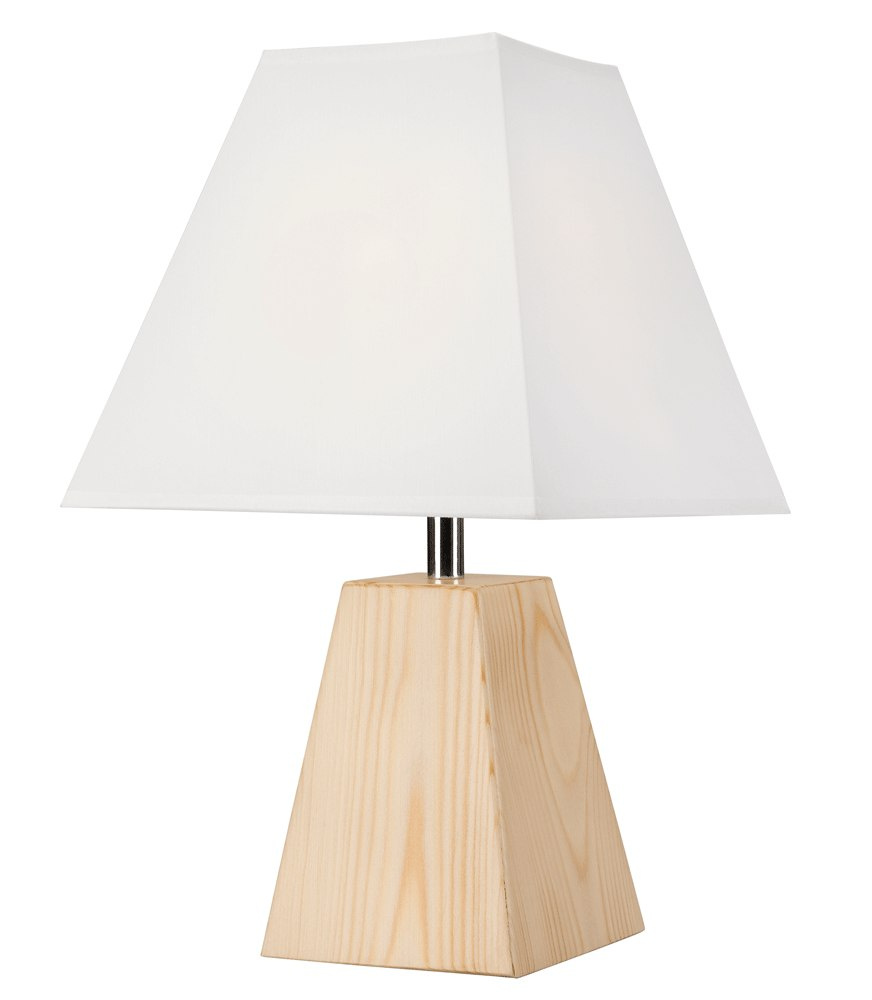 Lampka nocna stożek z abażurem sosna Lampka nocna stożek z abażurem sosna