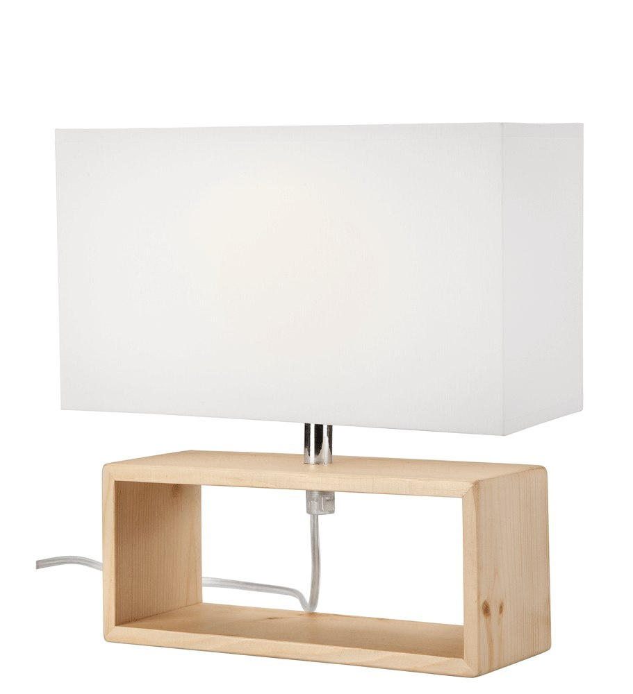 Lampka nocna ramka z abażurem sosna Lampka nocna ramka z abażurem sosna
