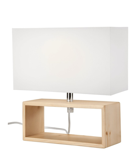 Lampka nocna ramka z abażurem sosna Lampka nocna ramka z abażurem sosna