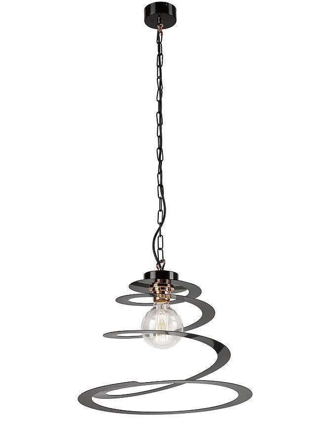 SPIRALA lampa wisząca 1-punktowa czarna SPIRALA lampa wisząca 1-punktowa czarna
