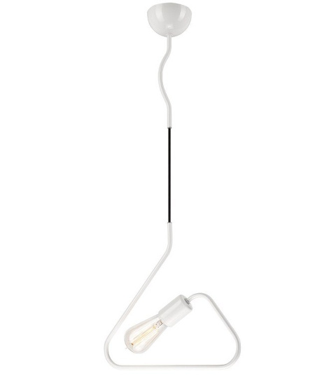 WIESZAK lampa wisząca 1-punktowa - trójkąt biała WIESZAK lampa wisząca 1-punktowa - trójkąt biała