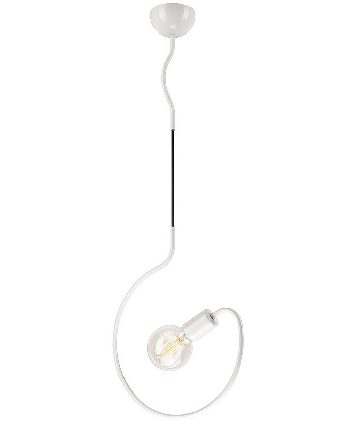HOOK GIRO lampa wisząca 1-punktowa - koło - biała HOOK GIRO lampa wisząca 1-punktowa - koło - biała