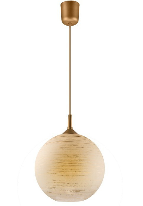 KULA lampa wisząca 1-punktowa kremowa / złota KULA lampa wisząca 1-punktowa kremowa / złota