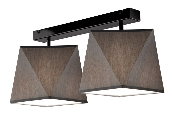 CARLA lampa sufitowa 2-punktowa diament szara CARLA lampa sufitowa 2-punktowa diament szara