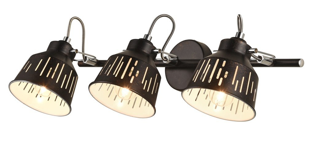 JACK lampa sufitowa 3-punktowa czarna/miedziana - spot JACK lampa sufitowa 3-punktowa czarna/miedziana - spot