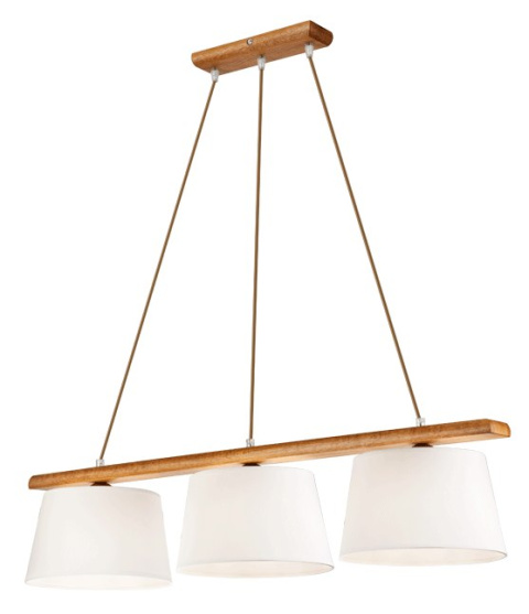 3 LAMPA DREWNIANA AIDA DĄB RUSTIK, ABAŻUR 3 LAMPA DREWNIANA AIDA DĄB RUSTIK, ABAŻUR