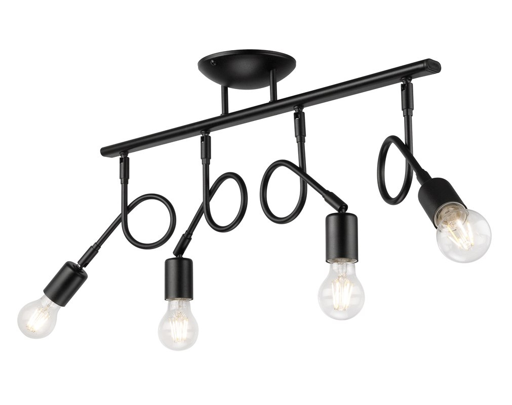 HARRY lampa sufitowa 4-punktowa czarna HARRY lampa sufitowa 4-punktowa czarna