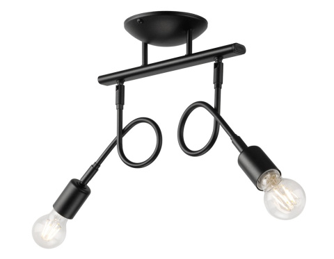 HARRY lampa sufitowa 2-punktowa czarna HARRY lampa sufitowa 2-punktowa czarna