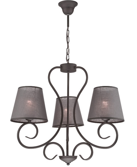 3 LAMPA WISZĄCA ŻYRANDOL LORENZO ANTRACYT STRUKTURA 3 LAMPA WISZĄCA ŻYRANDOL LORENZO ANTRACYT STRUKTURA